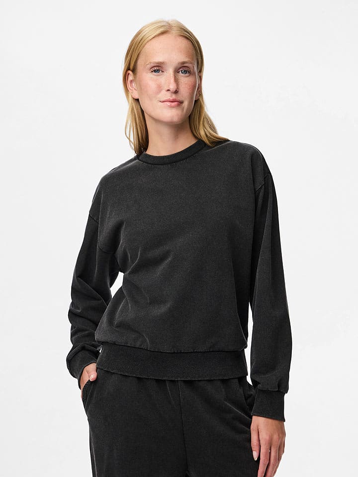 Pieces Sweatshirt "Pcchilli" in Schwarz - 57% | Größe L | Damen-sweatshirts-jacken