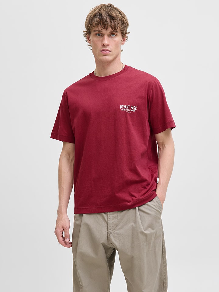 Jack & Jones Shirt in Bordeaux - 44% | Größe XL | Herren-plussize