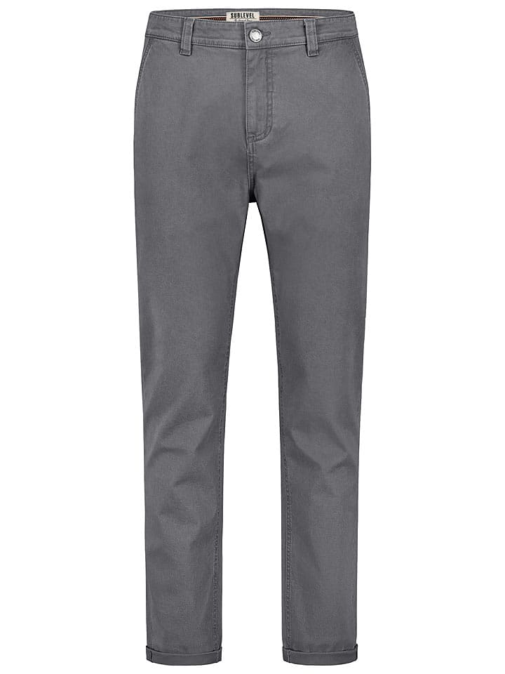 Sublevel Chino "Fred" in Grau - 74% | Größe W40 | Herrenhosen