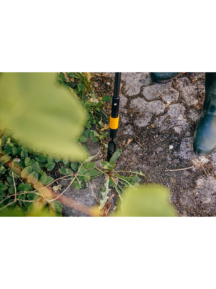 Fiskars Unkrautstecher "QuikFit" in Schwarz/ Orange - 22% | Gartendekoration