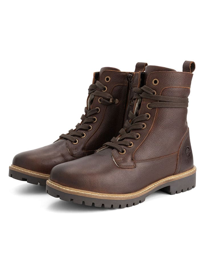 TRAVELIN' Leder-Boots "Trongsberg" in Braun - 67% | Größe 42 | Herrenstiefel