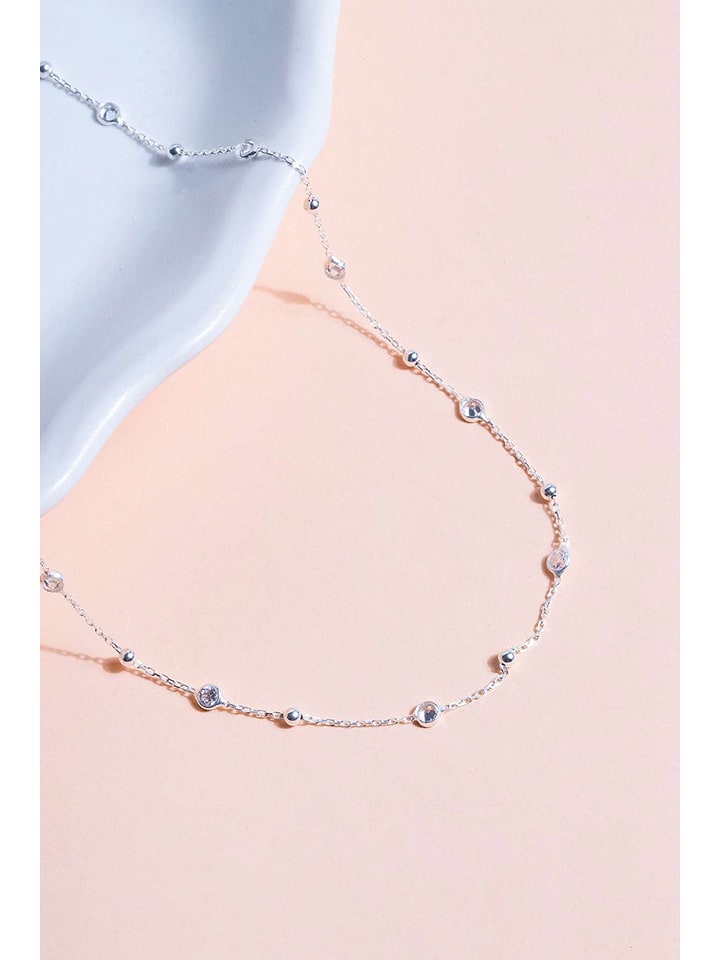 Lodie Silver Silber-Halskette mit Edelsteinen - (L)43 cm - 59% | Schmuck
