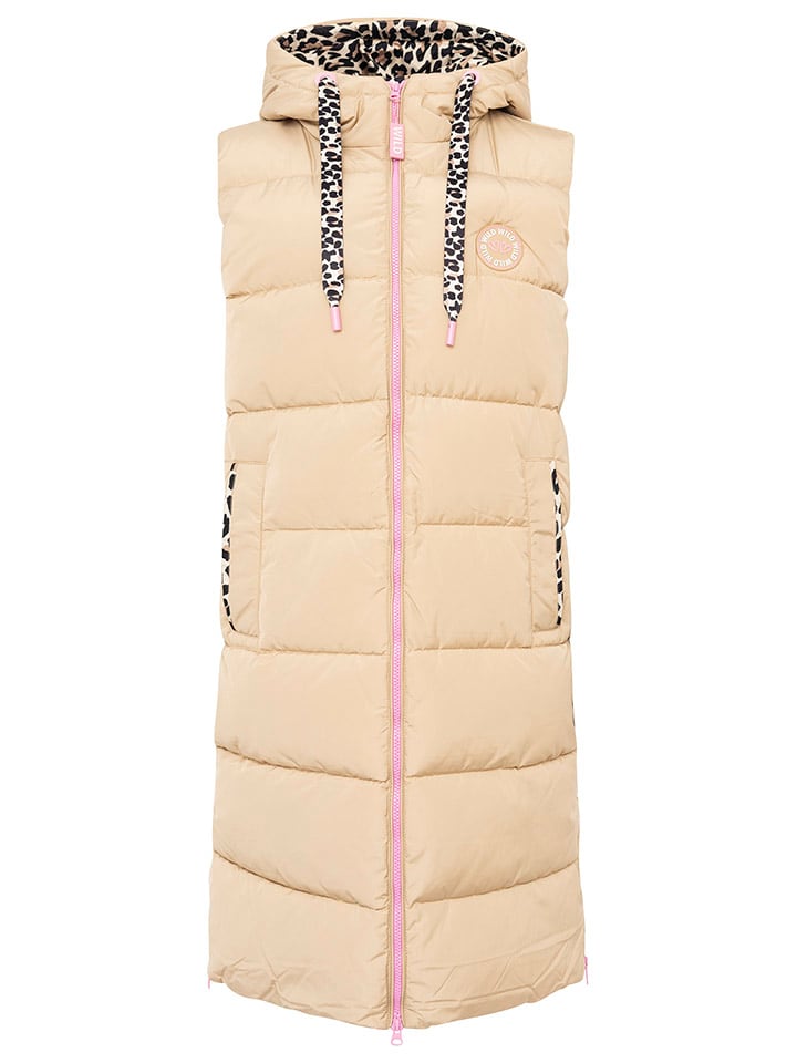 Zwillingsherz Steppweste "Wild Hearts" in Beige - 56% | Größe S | Damenjacken