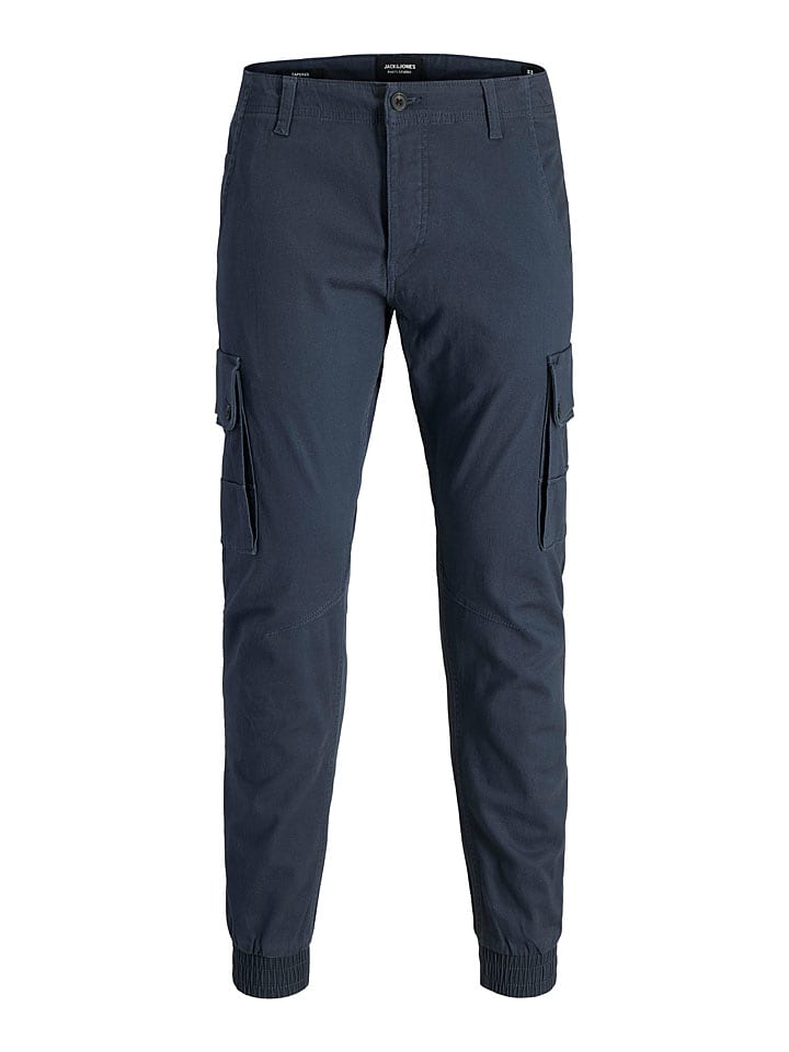 Jack & Jones Cargohose "Paul" in Dunkelblau - 67% | Größe W40/L34 | Herrenhosen