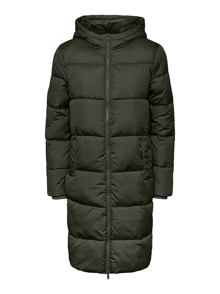 Pieces Übergangsmantel "Pcbee" in Dunkelgrün - 50% | Größe S | Damenjacken