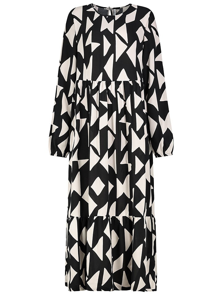 Sublevel Kleid in Schwarz/ Creme - 42% | Größe L | Damen-kleider