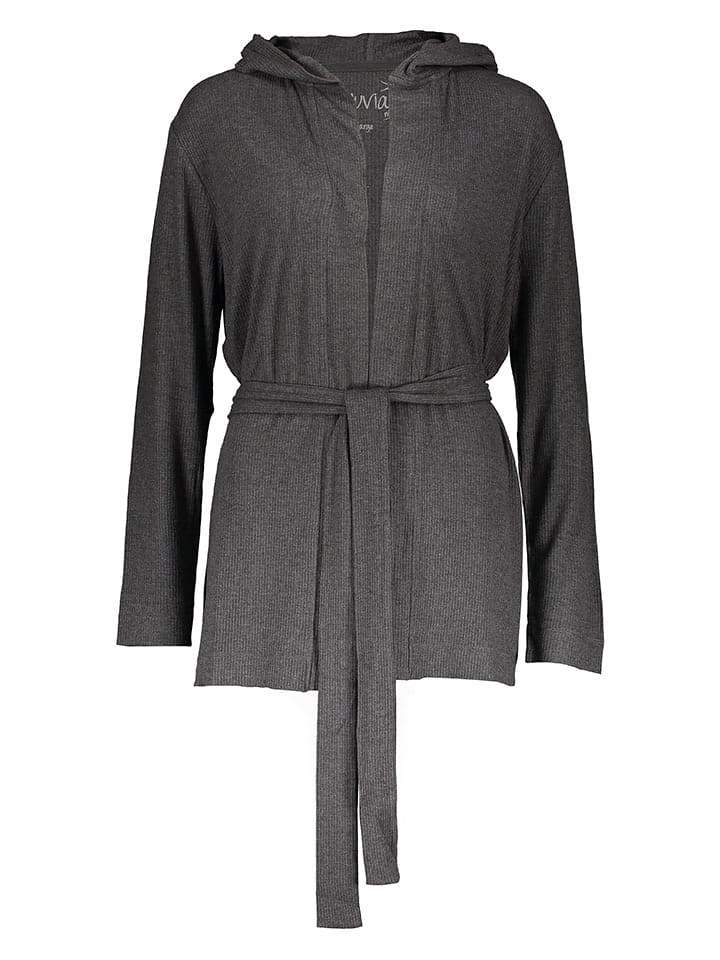 Juvia Kimono in Anthrazit - 78% | Größe XL | Damen-loungewear
