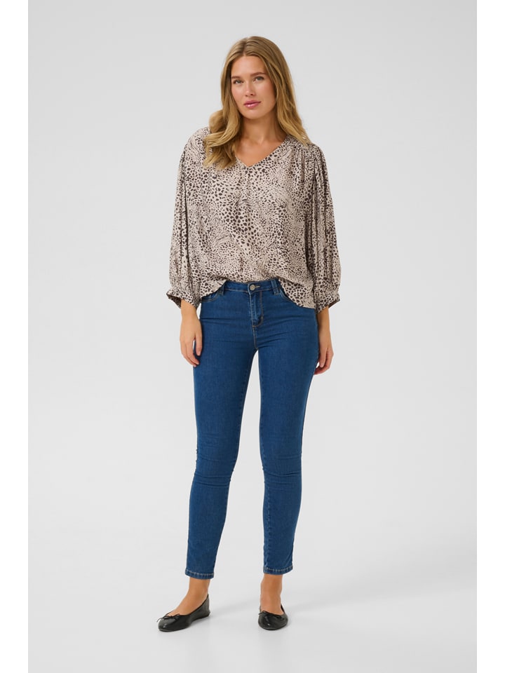 Kaffe Bluse in Beige - 72% | Größe 42 | Damen-blusen