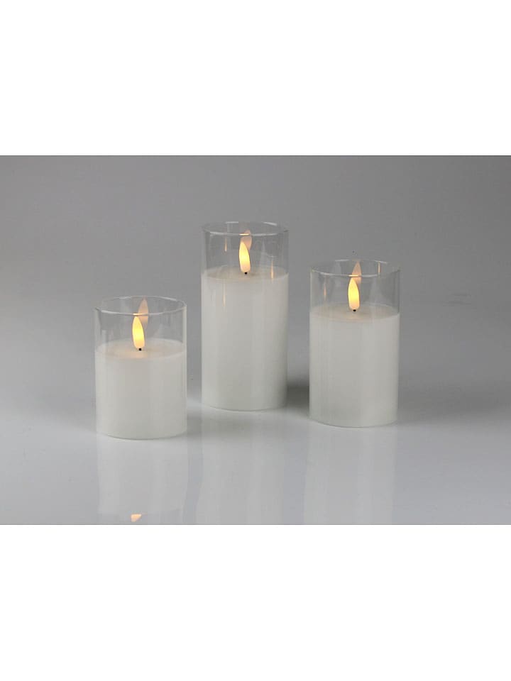 AM Design 3er-Set: LED-Kerzen in Weiß - 25% | Lichterketten-dekobeleuchtung