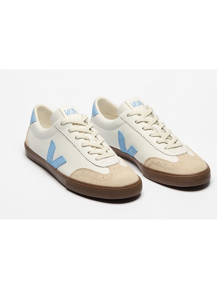 Veja Leder-Sneakers "Volley" in Beige - 45% | Größe 44 | Herrensneakers