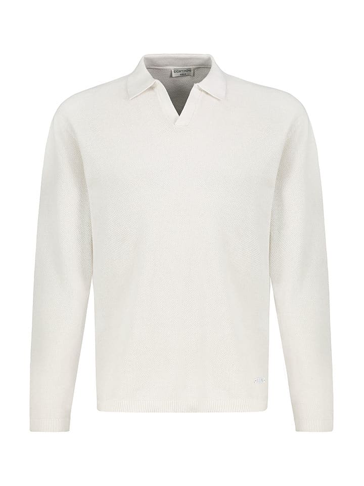 Eight2Nine Poloshirt in Weiß - 56% | Größe L | Herren-plussize