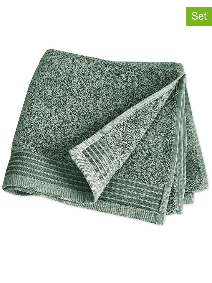 Framsohn 4er Set: Handtücher "Premium" in Khaki - 31% | Größe 50x100 cm | Badtextilien
