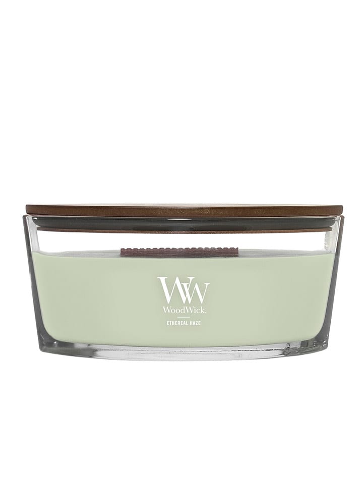 WoodWick Duftkerze "Ethereal Haze'' in Grün - 453,6 g - 10% | Kerzen-vasen