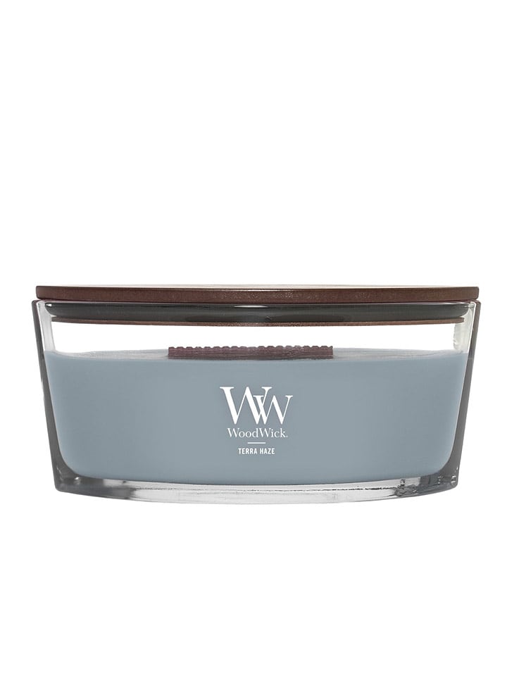 WoodWick Duftkerze "Terra Haze'' in Blau - 453,6 g - 10% | Kerzen-vasen
