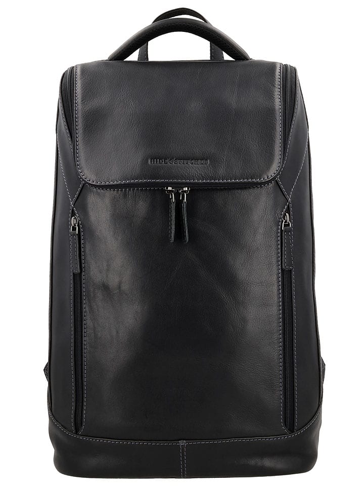 HIDE & STITCHES Rucksack "Japura" in Schwarz - (B)29 x (H)46 x (T)14 cm - 58% | Damen-taschen