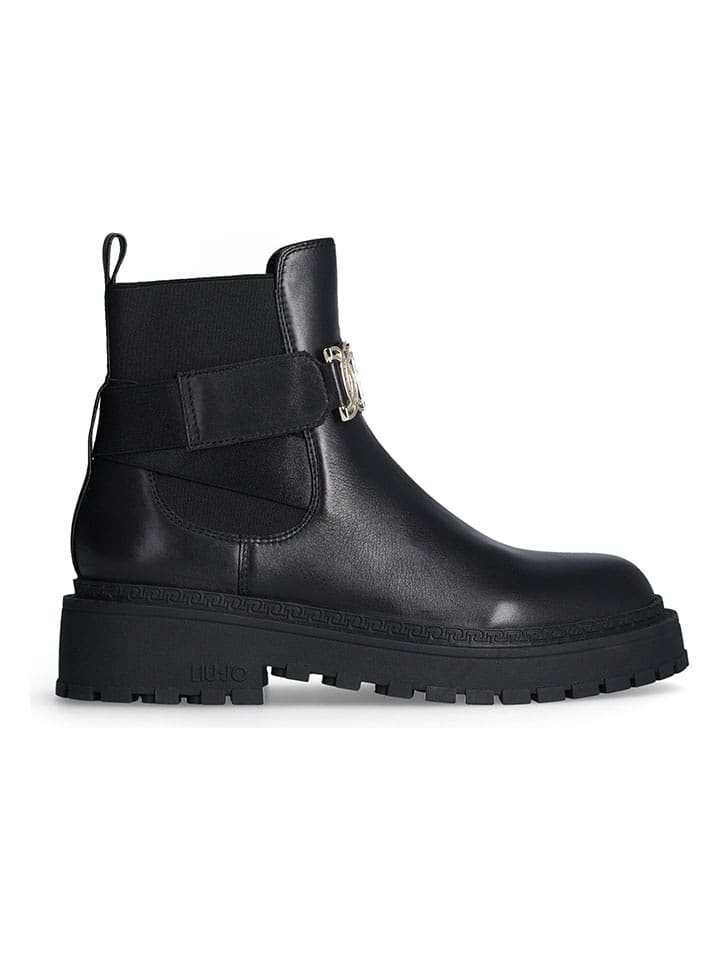 Liu Jo Leder-Boots in Schwarz - 67% | Größe 37 | Damen-stiefel
