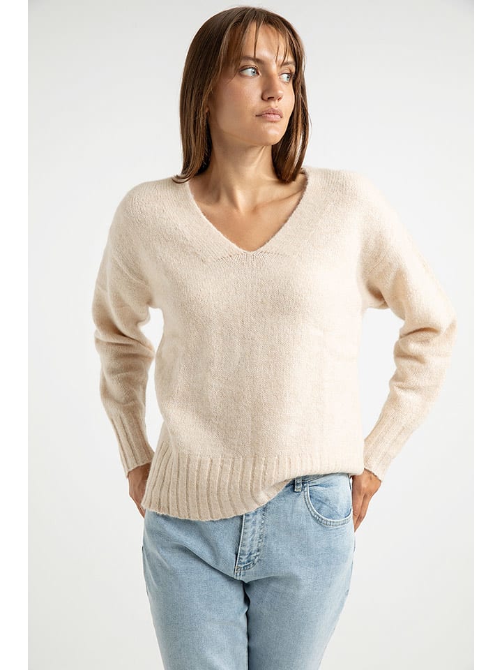 Josephine & Co Pullover "Addy" in Creme - 55% | Größe L | Damen-pullover-cardigans