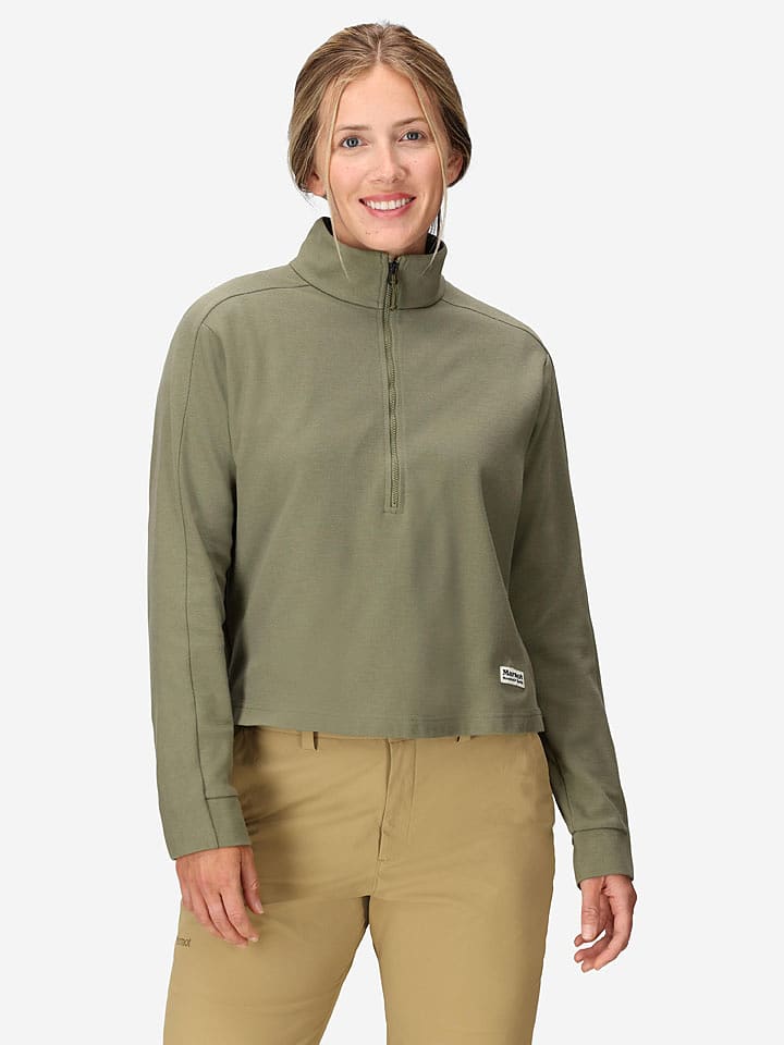 Marmot Sweatshirt "Redwood" in Khaki - 58% | Größe L | Damen-sweatshirts-jacken