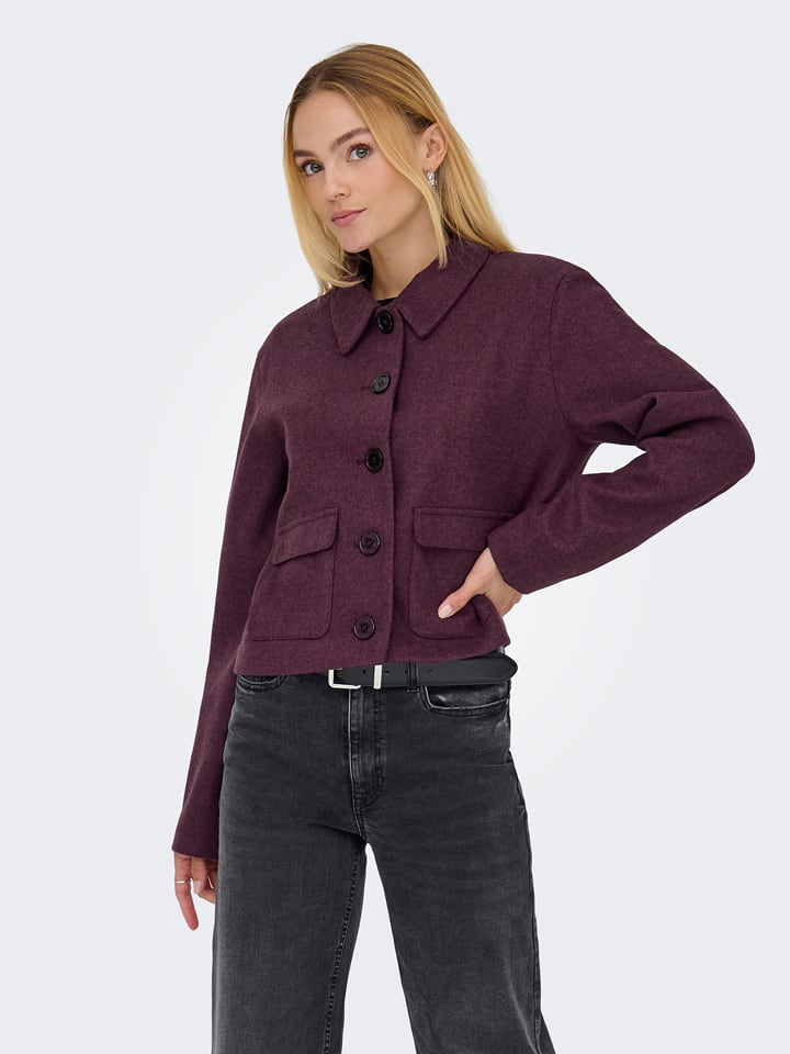 JDY Übergangsjacke in Lila - 51% | Größe S | Damenjacken