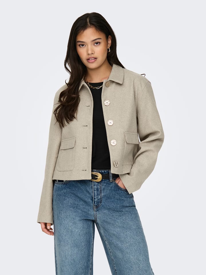 JDY Übergangsjacke in Beige - 46% | Größe M | Damenjacken