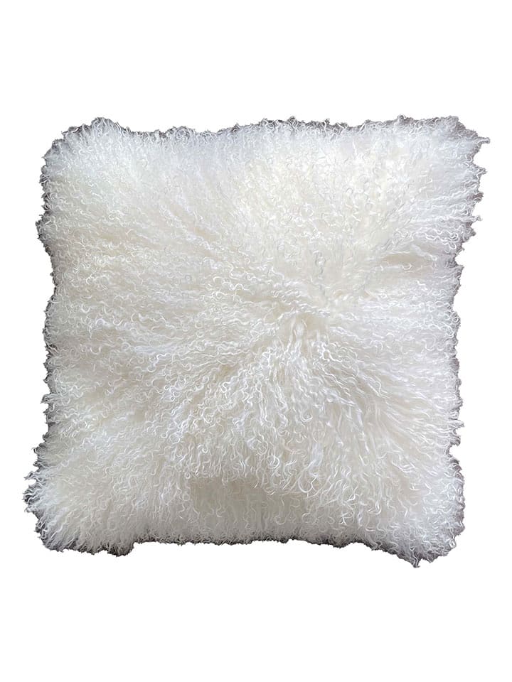 Kaiser Naturfellprodukte Lammfellkissen "Tibet" in Creme - (L)45 x (B)45 cm - 23% | Größe 45x45 cm | Dekokissen