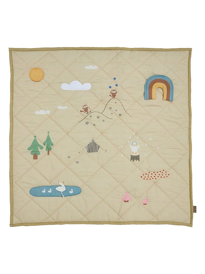 OYOY mini Spieldecke "Forest" in Beige - (L)102 x (B)102 cm - 43% | Baby-spieldecken