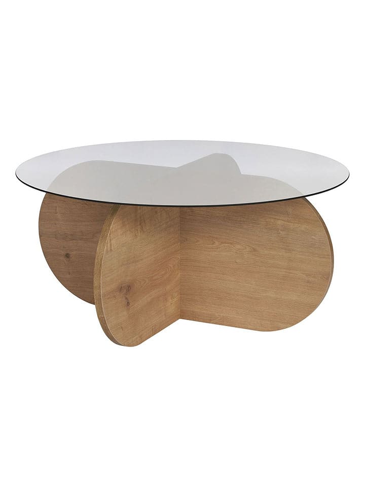 Scandinavia Concept Couchtisch "Aeris" in Hellbraun - (H)35 x Ø 75 cm - 64% | Tische