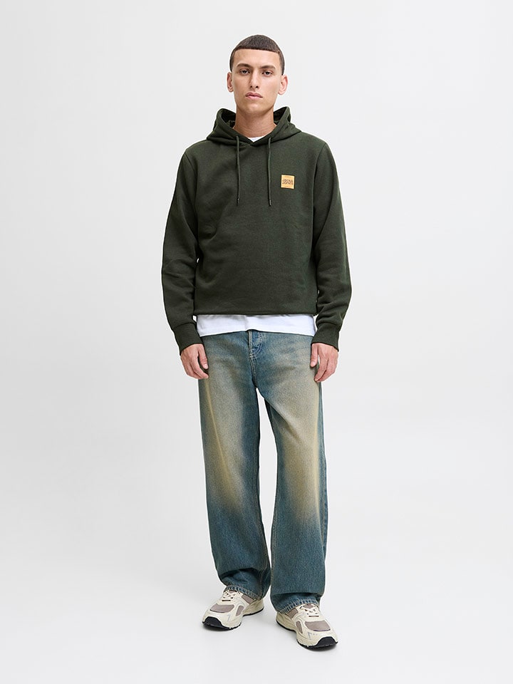 Jack & Jones Hoodie in Khaki - 50% | Größe M | Herren-sweatshirts-jacken