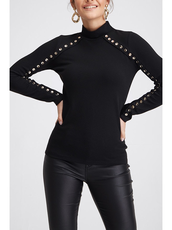 Milan Kiss Longsleeve in Schwarz - 58% | Größe L | Damen-tops