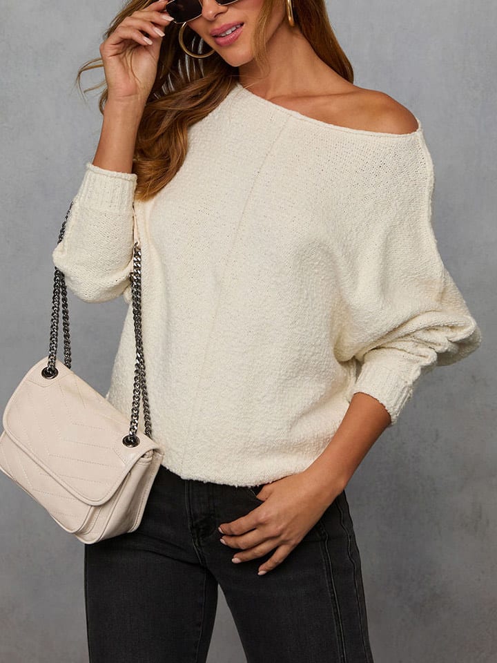 Milan Kiss Pullover in Creme - 66% | Größe S | Damen-pullover-cardigans