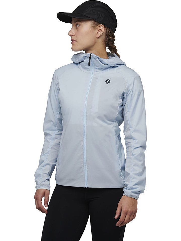 Black Diamond Softshelljacke "Alpine Start" in Hellblau - 77% | Größe L | Damen-outdoorjacken
