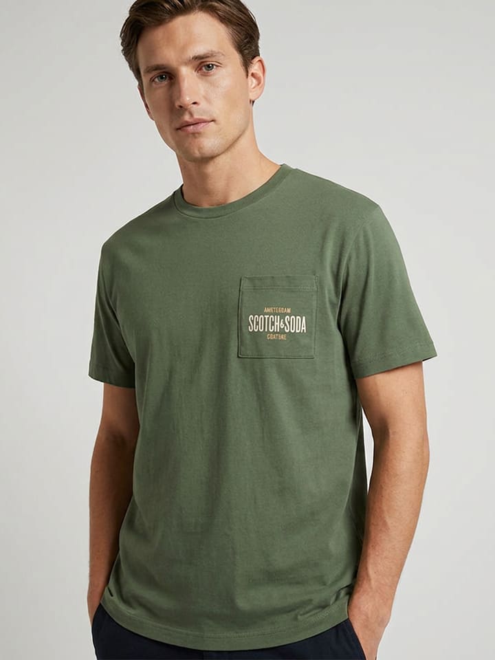 Scotch & Soda Shirt in Khaki - 69% | Größe S | Herren-plussize