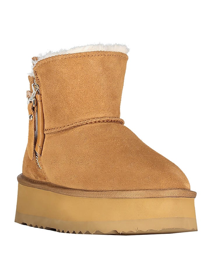 Geographical Norway Winterboots ''Ozipcache'' in Hellbraun - 70% | Größe 38 | Damen-stiefel