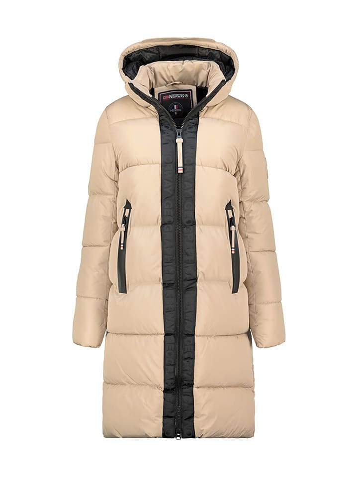 Geographical Norway Wintermantel "Bluma" in Beige - 72% | Größe S | Damenjacken