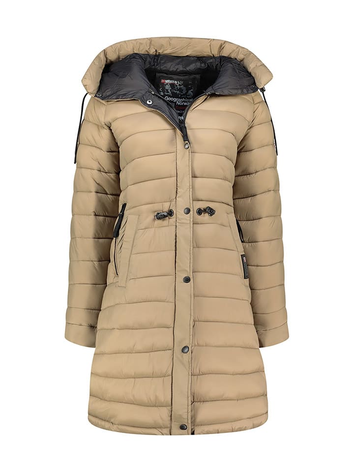 Geographical Norway Wintermantel "Batiga" in Beige - 73% | Größe L | Damenjacken