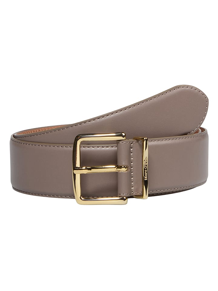 Marc O ́Polo Leder-Gürtel in Taupe - 36% | Größe 80 | Damenguertel
