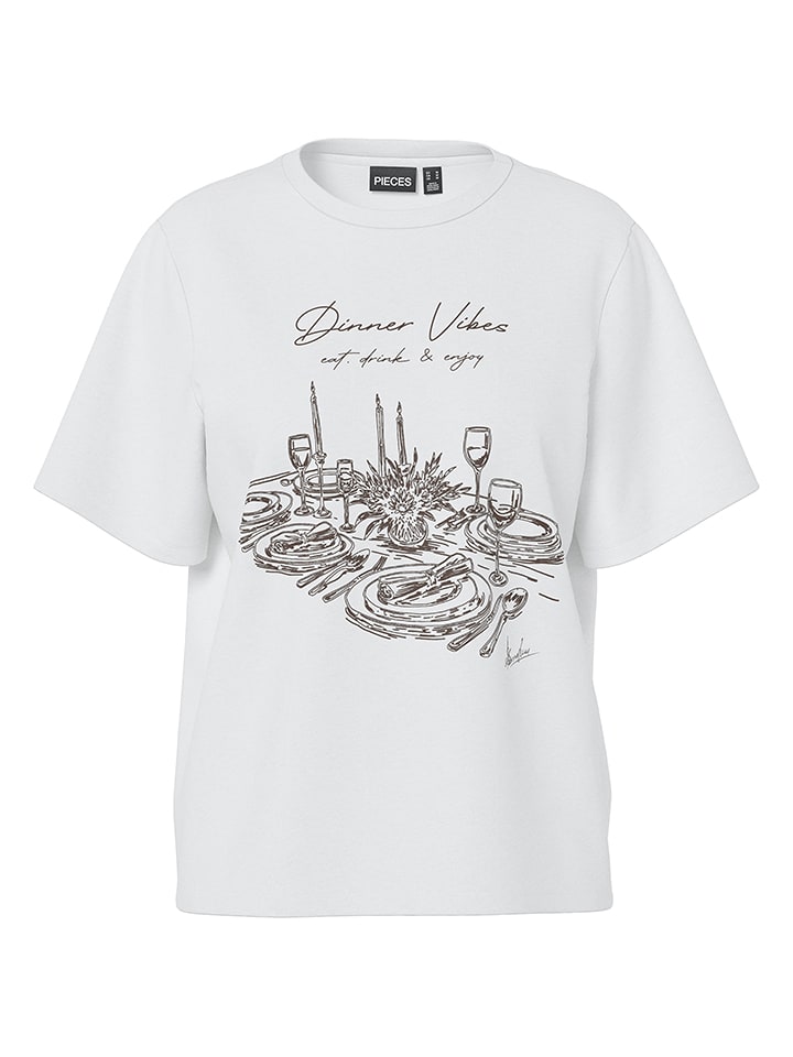 Pieces Shirt in Weiß - 45% | Größe S | Damen-tops