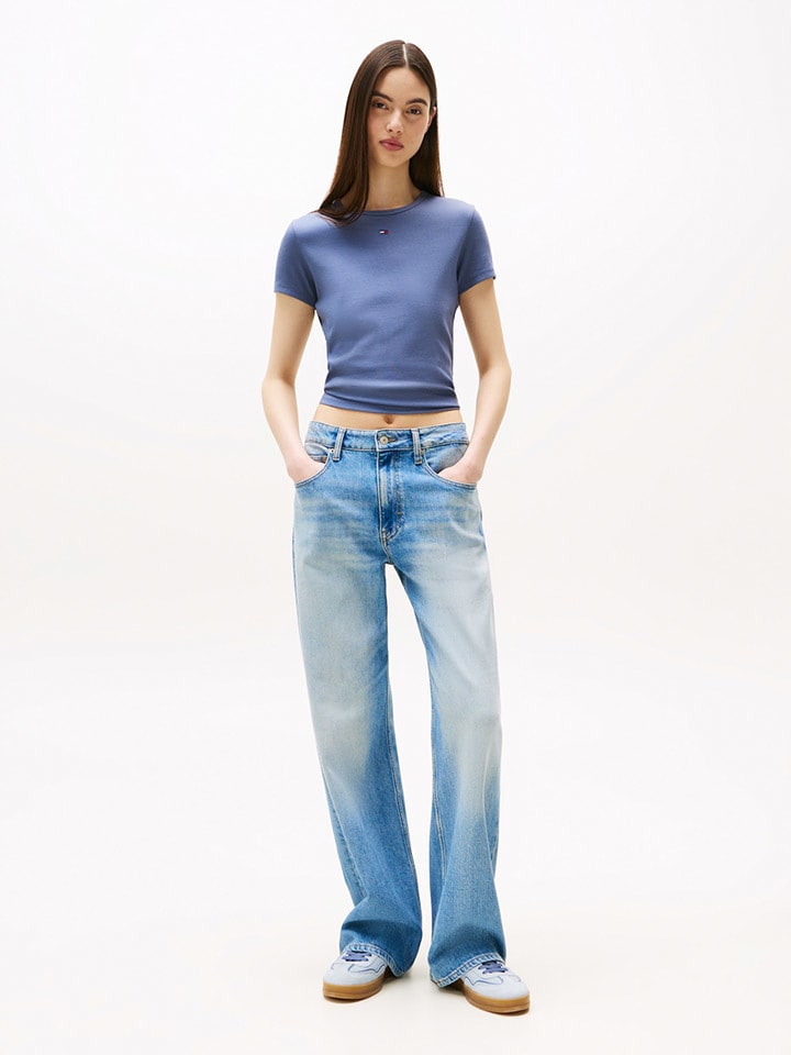 TOMMY JEANS Shirt in Blau - 54% | Größe L | Damen-tops