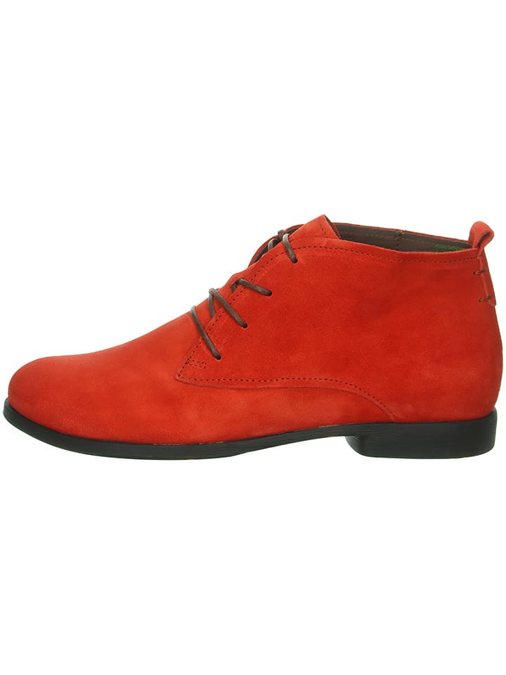 Think! Leder-Schnürschuhe in Orange - 77% | Größe 38,5 | Damen-schnuerschuhe