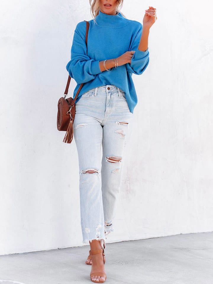 LA Angels Pullover in Blau - 47% | Größe M | Damen-pullover-cardigans