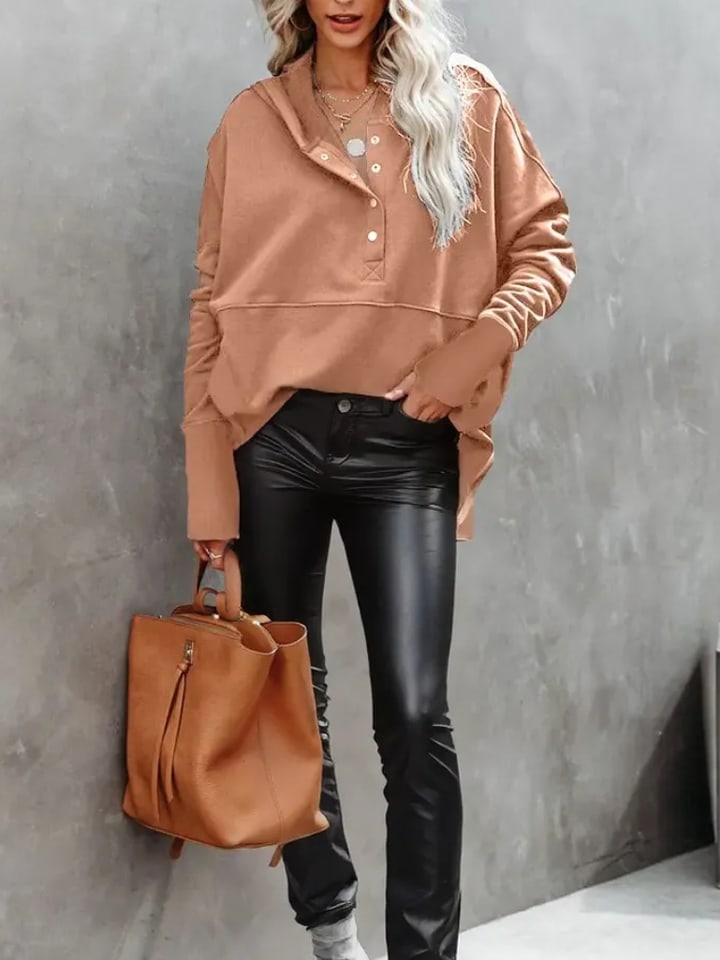 LA Angels Hoodie in Beige - 65% | Größe M | Damen-sweatshirts-jacken