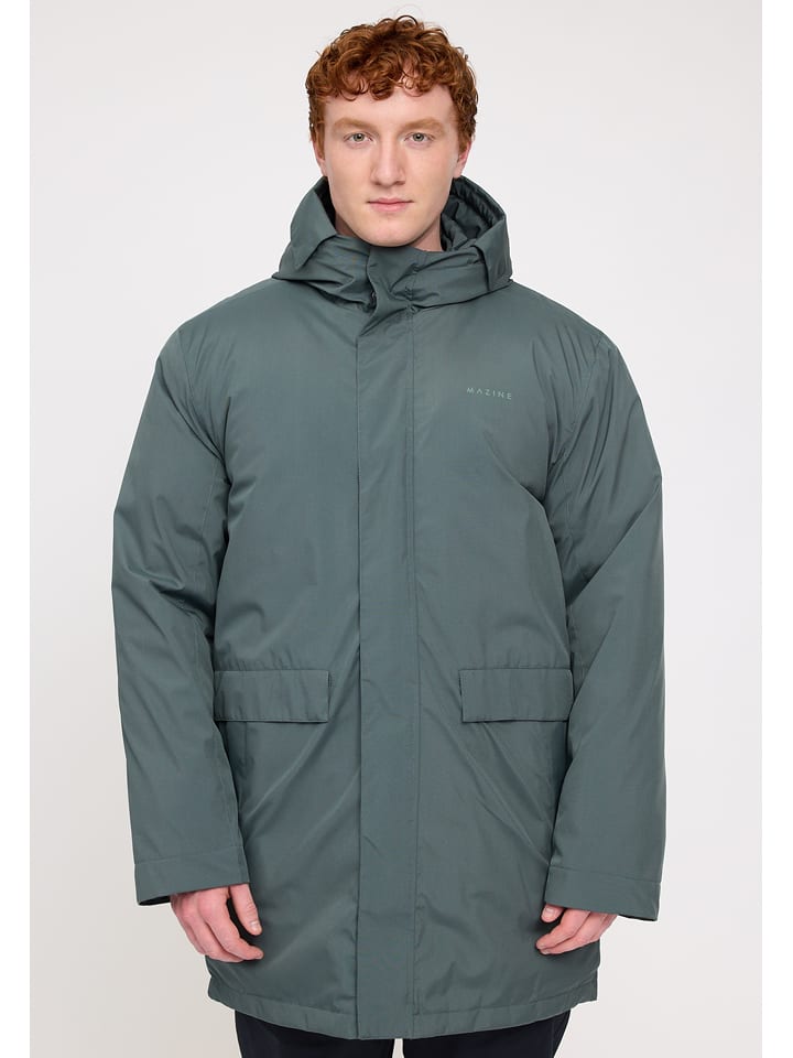 MAZINE Wintermantel in Grün - 58% | Größe XL | Herren-plussize