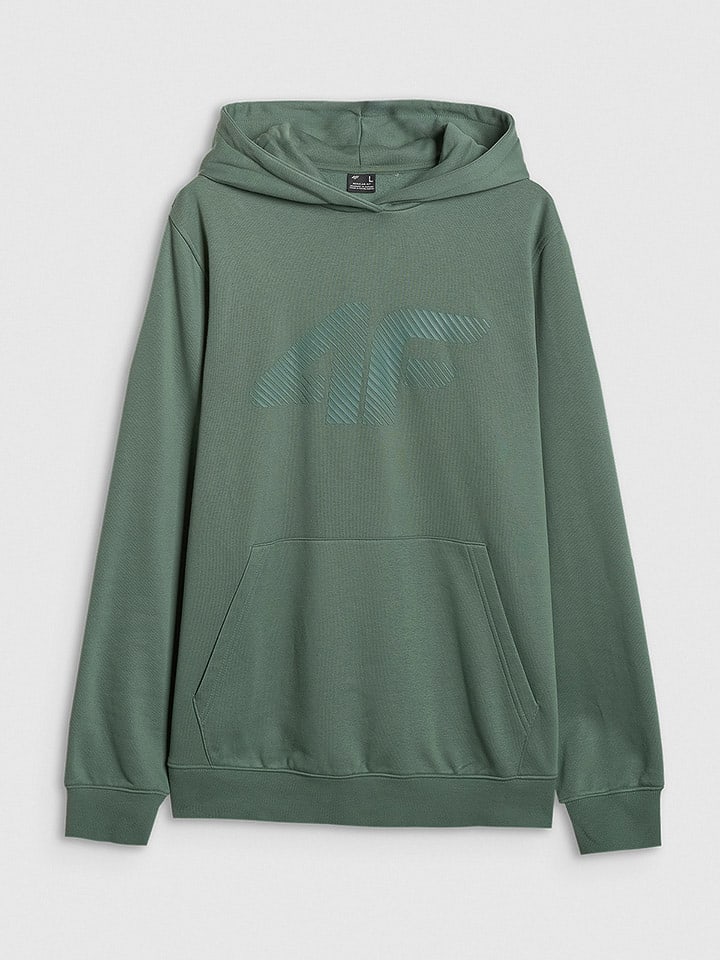 4F Hoodie in Grün - 47% | Größe L | Herren-sweatshirts-jacken
