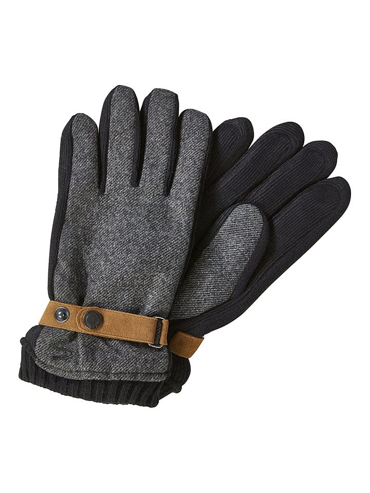 Camel Active Handschuhe in Schwarz/ Grau - 44% | Größe M | Herren-handschuhe