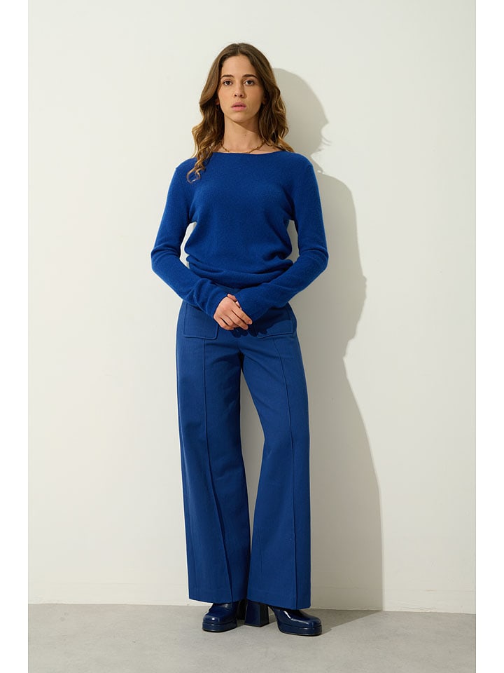 AUTHENTIC CASHMERE Kaschmir-Pullover "Epéna" in Blau - 62% | Größe M | Damen-pullover-cardigans