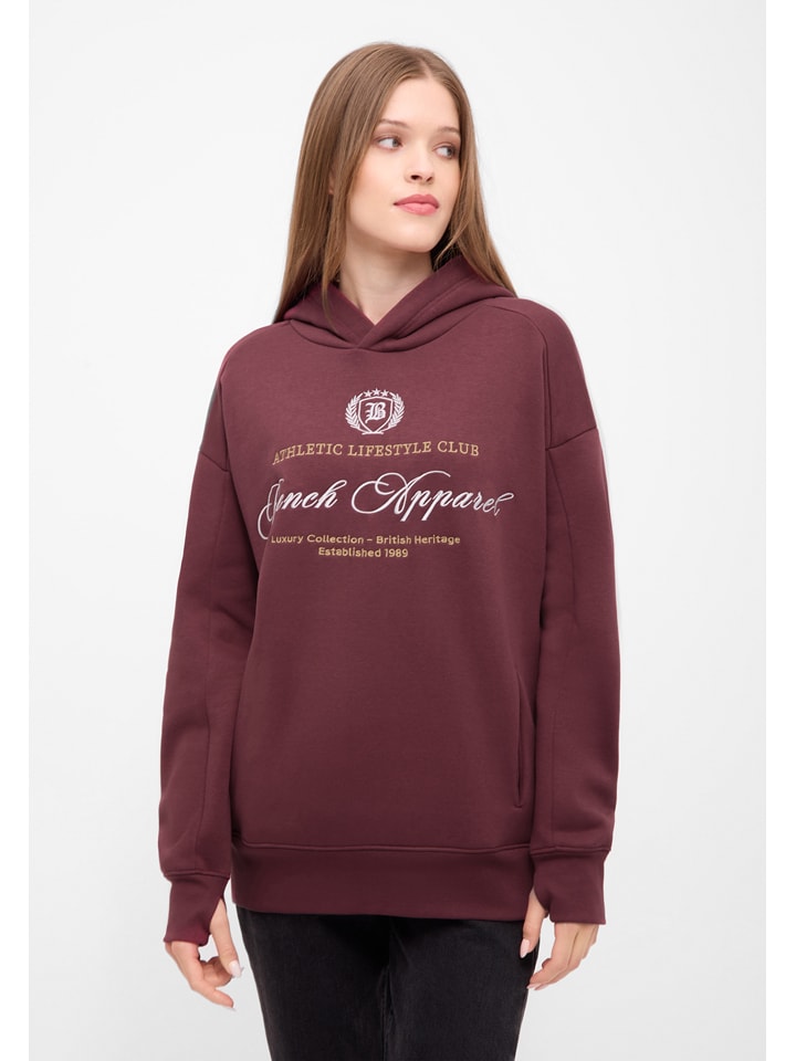 Bench Hoodie "Contessa" in Bordeaux - 58% | Größe 42 | Damen-sweatshirts-jacken