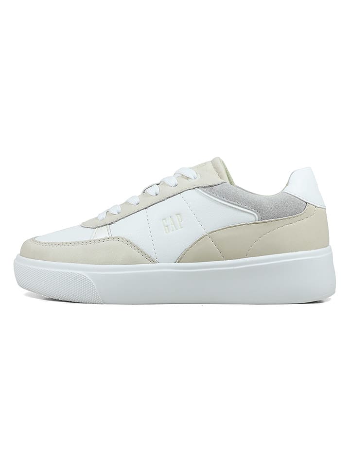 GAP Sneakers "Cary II Nub" in Beige/ Weiß - 53% | Größe 41 | Damen-sneakers