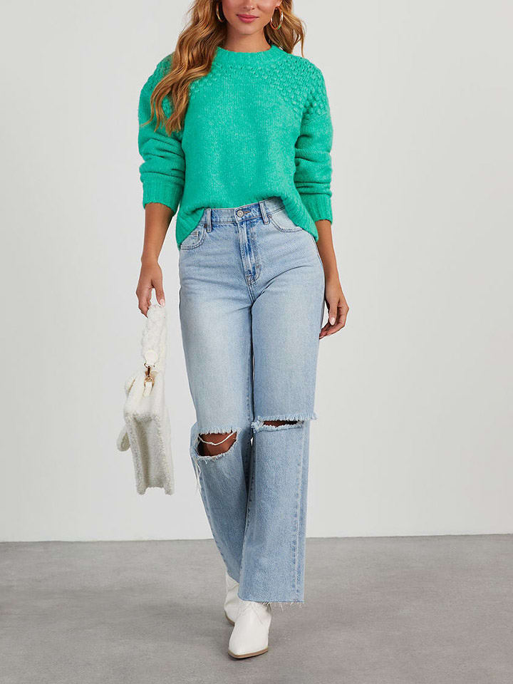 Milan Kiss Pullover in Grün - 63% | Größe M | Damen-pullover-cardigans