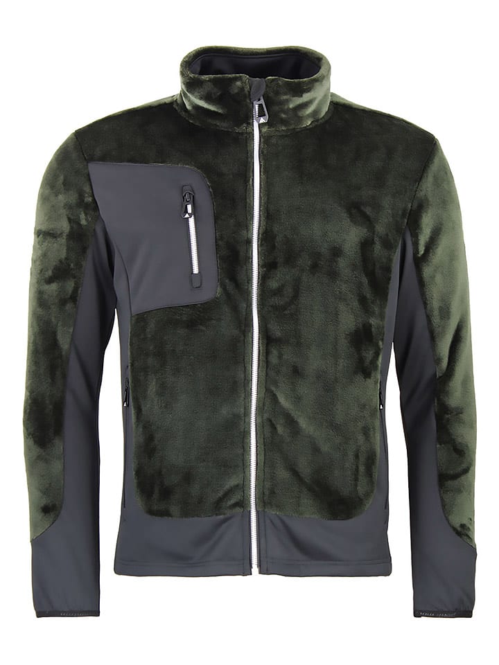 Peak Mountain Fleecejacke "Chapeau" in Grün - 66% | Größe L | Herren-pullover-sport