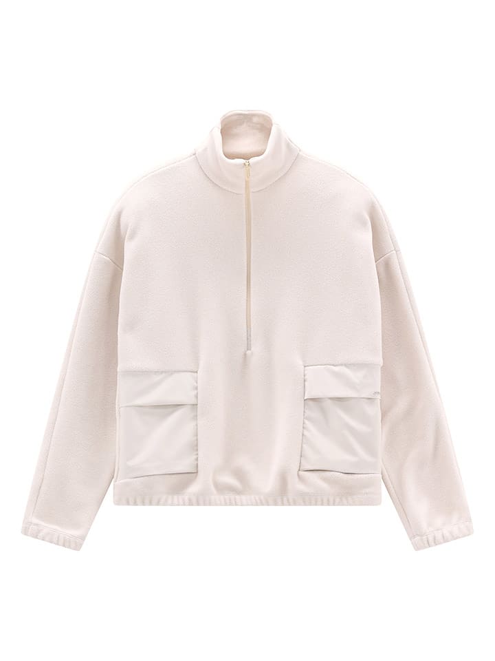 Jeanne Baret Fleecepullover "Rochefort" in Creme - 30% | Größe 34 | Damenpullover